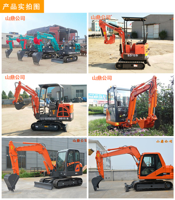 7噸左右的小型輪式挖掘機(jī) 小型市政工程的微型輪式挖掘機(jī) 膠輪